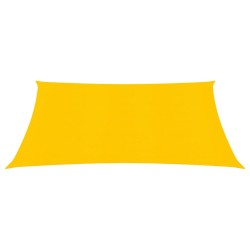 vidaXL Toldo de vela HDPE amarillo 160 g/m² 3,6x3,6 m