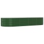 vidaXL Jardinera arriate acero recubrimiento polvo verde 367x140x68 cm vidaXL Jardinera arriate acero recubrimiento polvo verde 367x140x68 cm