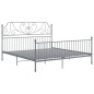 vidaXL Estructura de cama de metal gris 200x200 cm vidaXL Estructura de cama de metal gris 200x200 cm