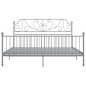 vidaXL Estructura de cama de metal gris 200x200 cm vidaXL Estructura de cama de metal gris 200x200 cm