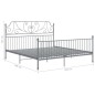 vidaXL Estructura de cama de metal gris 200x200 cm vidaXL Estructura de cama de metal gris 200x200 cm