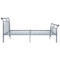 vidaXL Estructura de cama de metal gris 160x200 cm