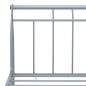 vidaXL Estructura de cama de metal gris 160x200 cm