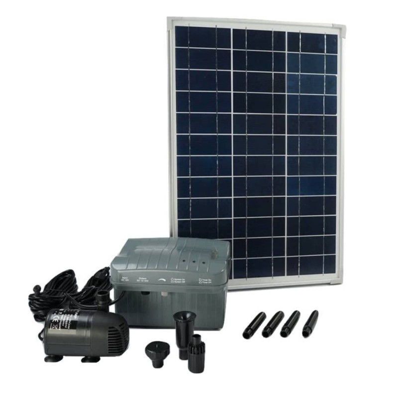 Ubbink Conjunto SolarMax 1000 con panel solar, bomba y batería 1351182 Ubbink Conjunto SolarMax 1000 con panel solar, bomba y batería 1351182