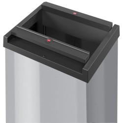 Hailo Cubo de basura Big-Box Swing tamaño XL 52 L plateado 0860-221