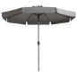 Madison Sombrilla Flores Luxe redonda gris claro 300 cm Madison Sombrilla Flores Luxe redonda gris claro 300 cm