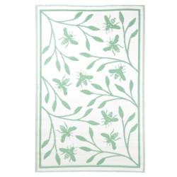 Esschert Design Alfombra de exterior estampado de abejas 182x122 cm