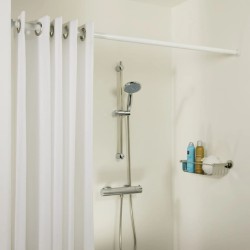 Sealskin Barra telescópica para cortina de ducha blanco 125-220 cm