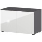 Germania Banco zapatero GW-Rimini 75x40x48 cm grafito y blanco Germania Banco zapatero GW-Rimini 75x40x48 cm grafito y blanco