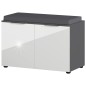 Germania Banco zapatero GW-Rimini 75x40x48 cm grafito y blanco Germania Banco zapatero GW-Rimini 75x40x48 cm grafito y blanco