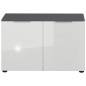 Germania Banco zapatero GW-Rimini 75x40x48 cm grafito y blanco Germania Banco zapatero GW-Rimini 75x40x48 cm grafito y blanco
