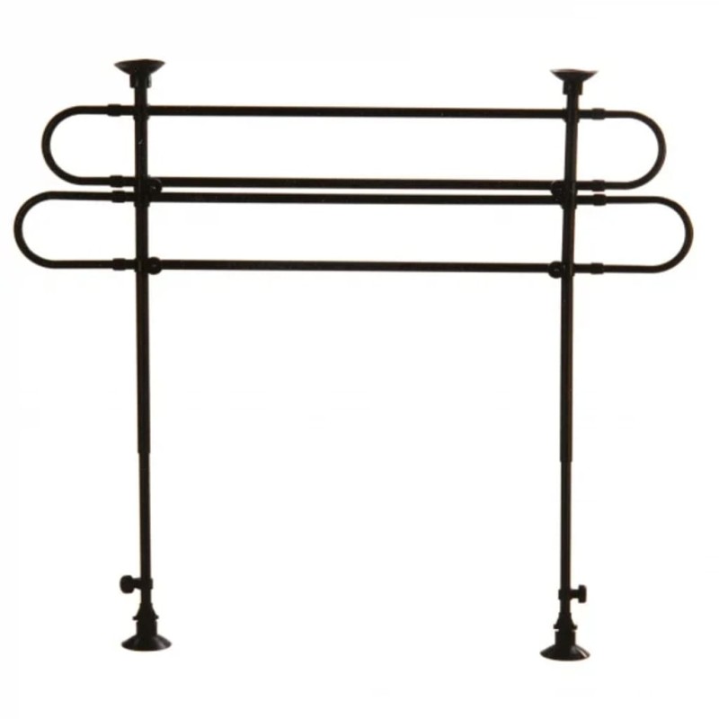 Carpoint Reja de protección universal 75-145x75-145x2 cm negra Carpoint Reja de protección universal 75-145x75-145x2 cm negra