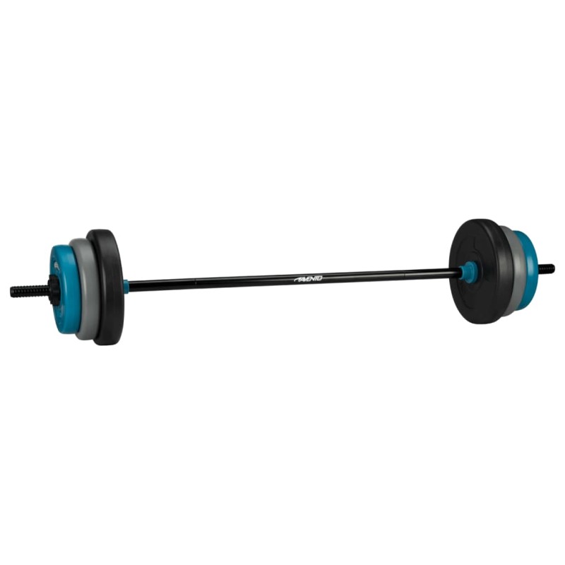 Avento Set de pesas ajustables 20 kg negro, azul y gris Avento Set de pesas ajustables 20 kg negro, azul y gris