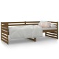 vidaXL Sofá cama de madera maciza de pino marrón miel 80x200 cm