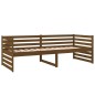 vidaXL Sofá cama de madera maciza de pino marrón miel 80x200 cm