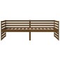 vidaXL Sofá cama de madera maciza de pino marrón miel 80x200 cm