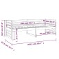 vidaXL Sofá cama de madera maciza de pino marrón miel 80x200 cm