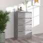 vidaXL Aparador de madera contrachapada Sonoma gris 60x35x98,5 cm vidaXL Aparador de madera contrachapada Sonoma gris 60x35x98,5 cm
