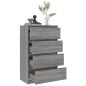 vidaXL Aparador de madera contrachapada Sonoma gris 60x35x98,5 cm vidaXL Aparador de madera contrachapada Sonoma gris 60x35x98,5 cm