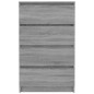 vidaXL Aparador de madera contrachapada Sonoma gris 60x35x98,5 cm vidaXL Aparador de madera contrachapada Sonoma gris 60x35x98,5 cm