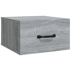 vidaXL Mesita de noche de pared color gris Sonoma 35x35x20 cm  