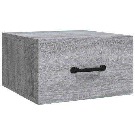 vidaXL Mesita de noche de pared color gris Sonoma 35x35x20 cm  