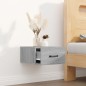vidaXL Mesita de noche de pared color gris Sonoma 35x35x20 cm vidaXL Mesita de noche de pared color gris Sonoma 35x35x20 cm