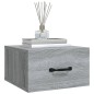 vidaXL Mesita de noche de pared color gris Sonoma 35x35x20 cm vidaXL Mesita de noche de pared color gris Sonoma 35x35x20 cm