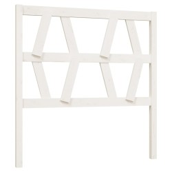 vidaXL Cabecero de cama madera maciza de pino blanco 81x4x100 cm