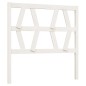 vidaXL Cabecero de cama madera maciza de pino blanco 81x4x100 cm vidaXL Cabecero de cama madera maciza de pino blanco 81x4x100 cm