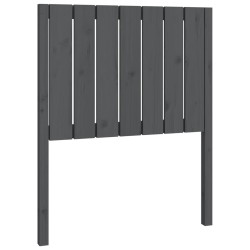 vidaXL Cabecero de cama madera maciza de pino gris 80,5x4x100 cm