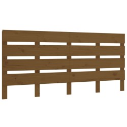 vidaXL Cabecero madera maciza de pino marrón miel 135x3x80 cm