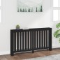 vidaXL Cubierta de radiador madera maciza de pino negro 153x19x84 cm vidaXL Cubierta de radiador madera maciza de pino negro 153x19x84 cm
