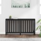 vidaXL Cubierta de radiador madera maciza de pino negro 153x19x84 cm vidaXL Cubierta de radiador madera maciza de pino negro 153x19x84 cm