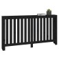 vidaXL Cubierta de radiador madera maciza de pino negro 153x19x84 cm vidaXL Cubierta de radiador madera maciza de pino negro 153x19x84 cm