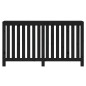 vidaXL Cubierta de radiador madera maciza de pino negro 153x19x84 cm vidaXL Cubierta de radiador madera maciza de pino negro 153x19x84 cm