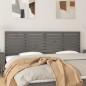 vidaXL Cabecero de cama de pared madera maciza pino gris 186x3x63 cm vidaXL Cabecero de cama de pared madera maciza pino gris 186x3x63 cm