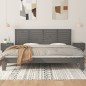 vidaXL Cabecero de cama de pared madera maciza pino gris 186x3x63 cm vidaXL Cabecero de cama de pared madera maciza pino gris 186x3x63 cm