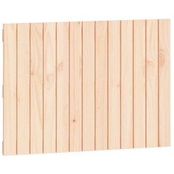 vidaXL Cabecero de cama de pared madera maciza de pino 82,5x3x60 cm
