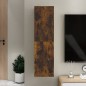 vidaXL Mueble para TV de pared color roble ahumado 30,5x30x110 cm vidaXL Mueble para TV de pared color roble ahumado 30,5x30x110 cm