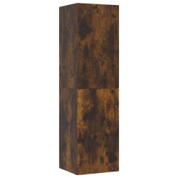 vidaXL Mueble para TV de pared color roble ahumado 30,5x30x110 cm