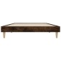 vidaXL Estructura de cama madera contrachapada roble ahumado 90x190 cm