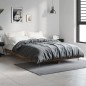 vidaXL Estructura de cama madera contrachapada roble ahumado 120x190cm vidaXL Estructura de cama madera contrachapada roble ahumado 120x190cm