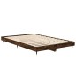 vidaXL Estructura de cama madera contrachapada roble ahumado 120x190cm vidaXL Estructura de cama madera contrachapada roble ahumado 120x190cm