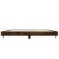 vidaXL Estructura de cama madera contrachapada roble ahumado 120x190cm vidaXL Estructura de cama madera contrachapada roble ahumado 120x190cm