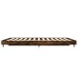 vidaXL Estructura de cama madera contrachapada roble ahumado 120x190cm vidaXL Estructura de cama madera contrachapada roble ahumado 120x190cm