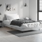 vidaXL Estructura de cama madera contrachapada gris hormigón 100x200cm vidaXL Estructura de cama madera contrachapada gris hormigón 100x200cm