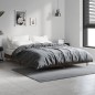 vidaXL Estructura de cama madera contrachapada roble ahumado 135x190cm