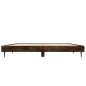 vidaXL Estructura de cama madera contrachapada roble ahumado 135x190cm