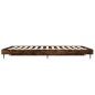 vidaXL Estructura de cama madera contrachapada roble ahumado 135x190cm